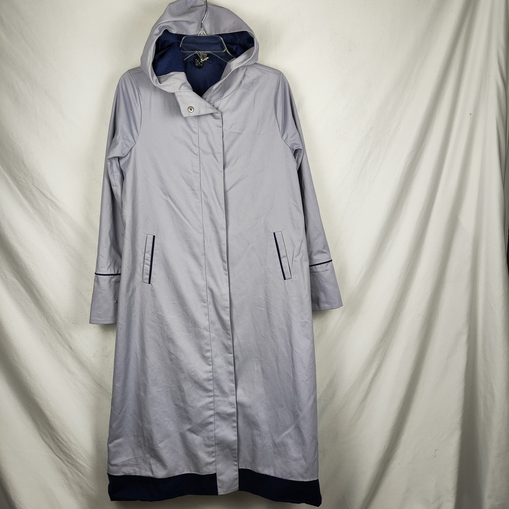 Her Universe Doctor Who Coat Womens S Gray Hooded Long Trench Lined Pockets